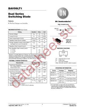 BAV99LT1G datasheet  